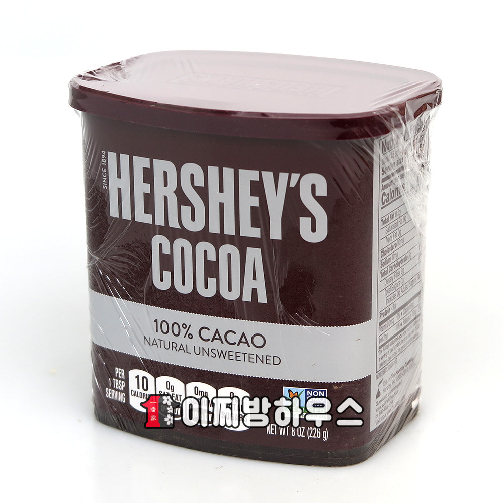 허쉬 코코아파우더 226g 무가당 카카오 코코아가루 초코가루 핫초코 초콜릿재료 무설탕